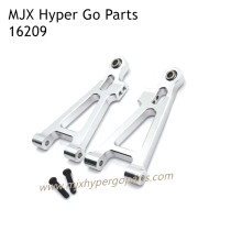 MJX Hyper Go 16209 RC Car Upgrade Parts Front Lower Swing Arm Kit Silver