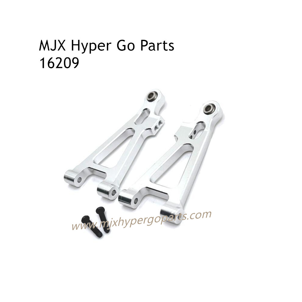 MJX Hyper Go 16209 RC Car Upgrade Parts Front Lower Swing Arm Kit Silver MJX Hyper Go 16209 RC Car Upgrade Parts Front Lower Swing Arm Kit Silver