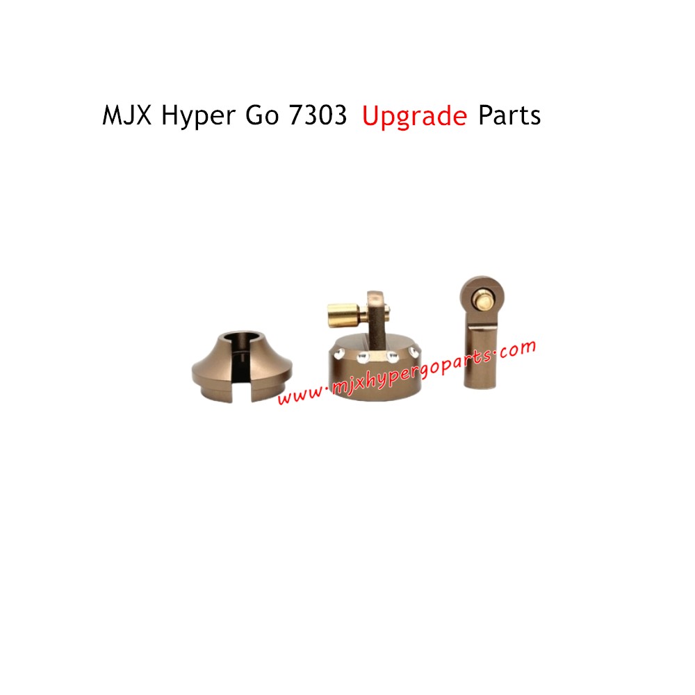 MJX Hyper Go 7303 RC Car Upgrade Parts Front Rear Stock Shock Replacements Champagne Gold