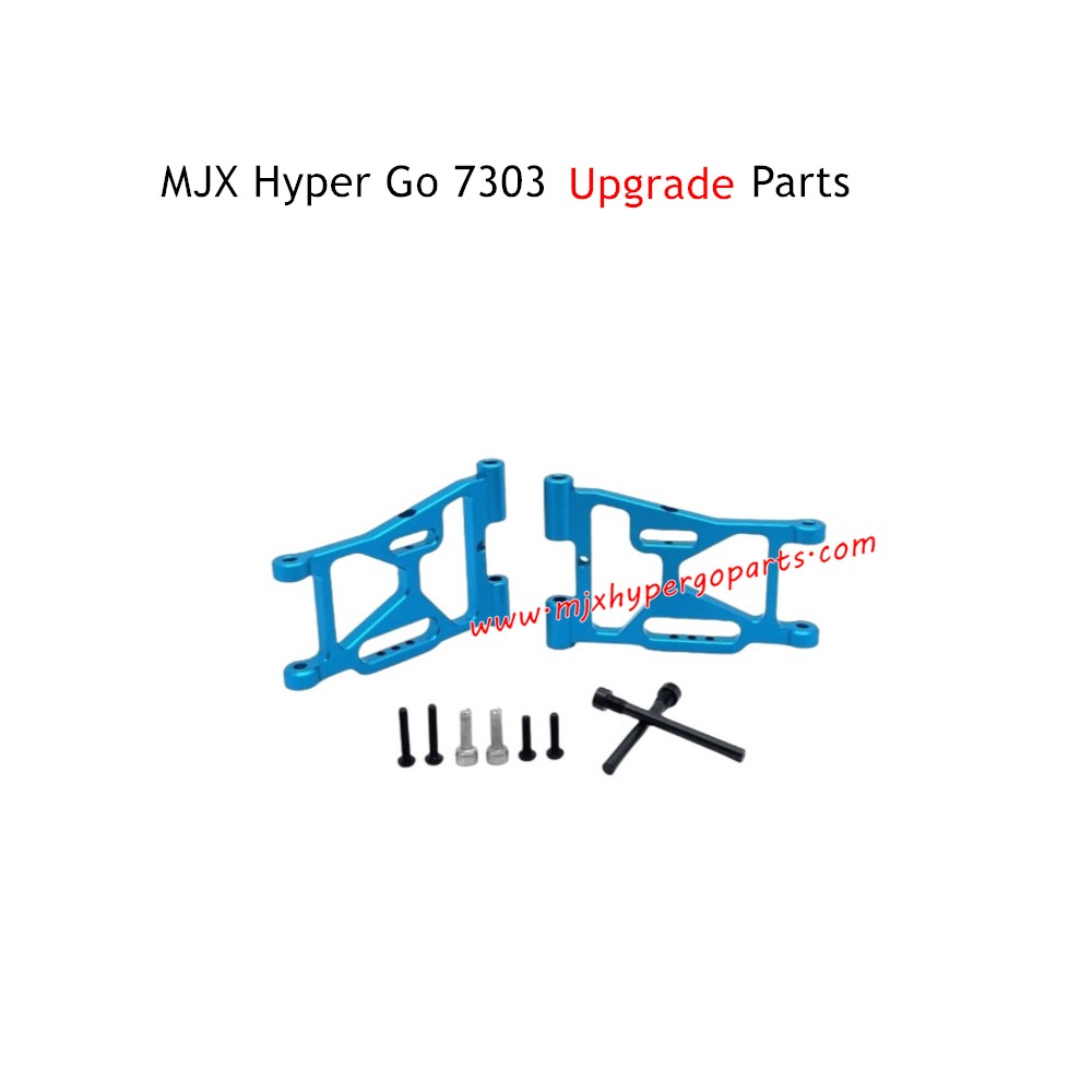 MJX Hyper Go 7303 RC Car Upgrade Parts Front Lower Swing Arms Blue