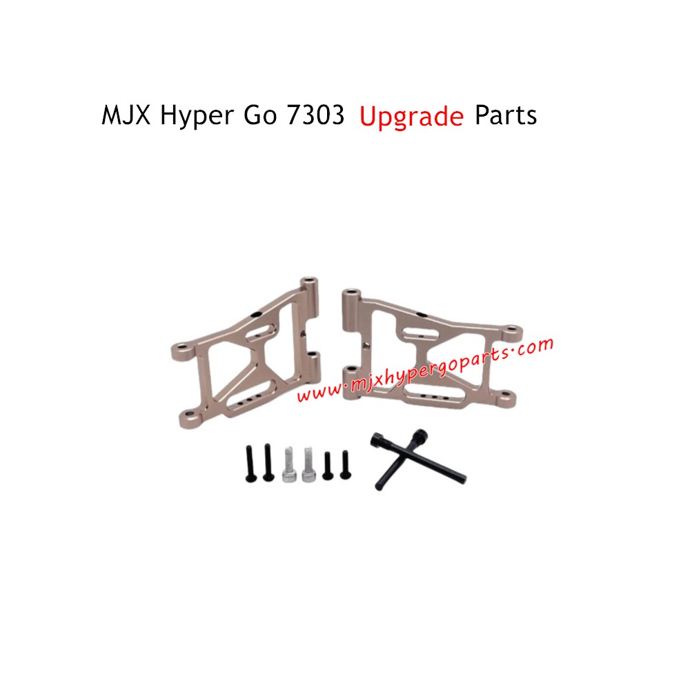 MJX Hyper Go 7303 RC Car Upgrade Parts Front Lower Swing Arms Champagne Gold MJX Hyper Go 7303 RC Car Upgrade Parts Front Lower Swing Arms Champagne Gold