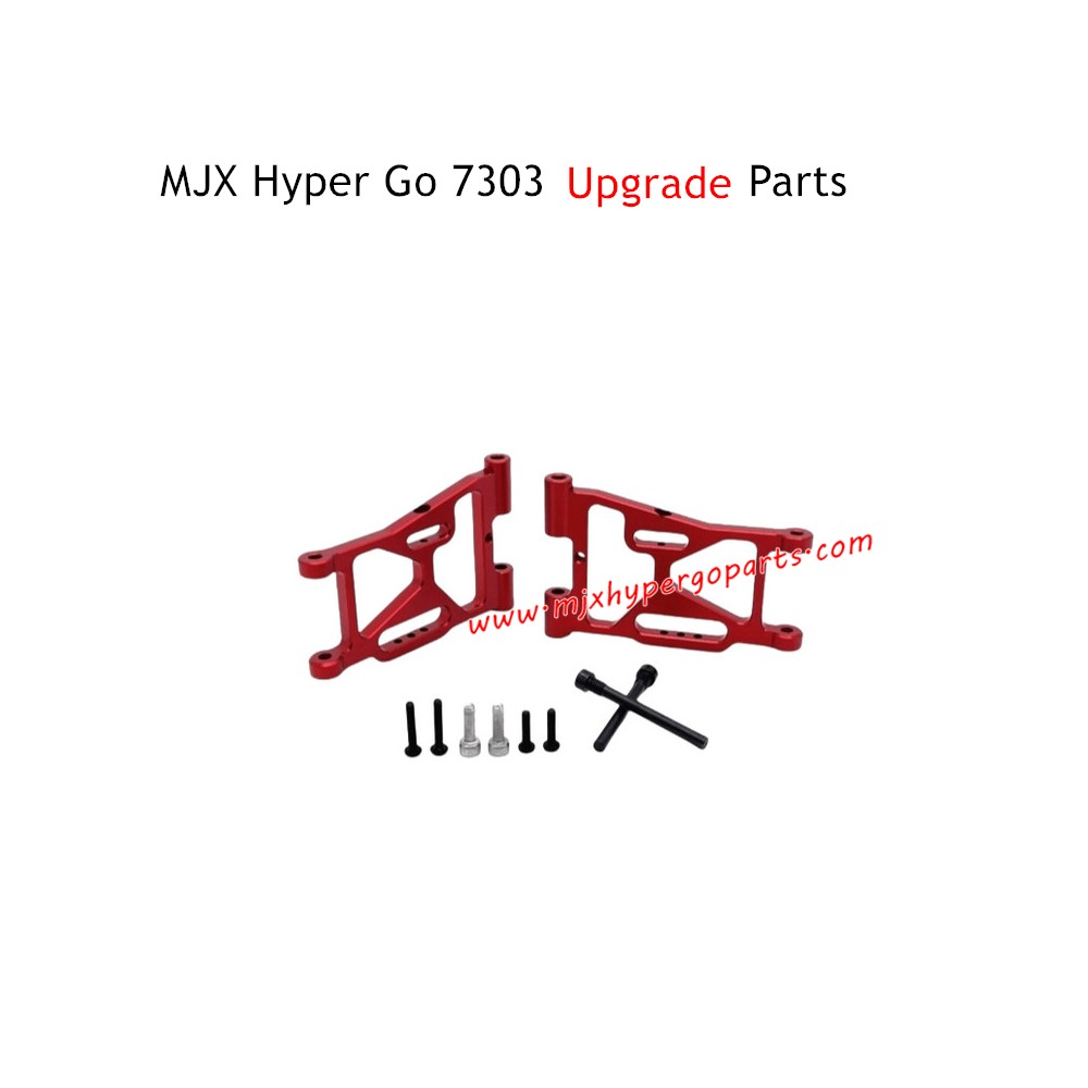 MJX Hyper Go 7303 RC Car Upgrade Parts Front Lower Swing Arms Red