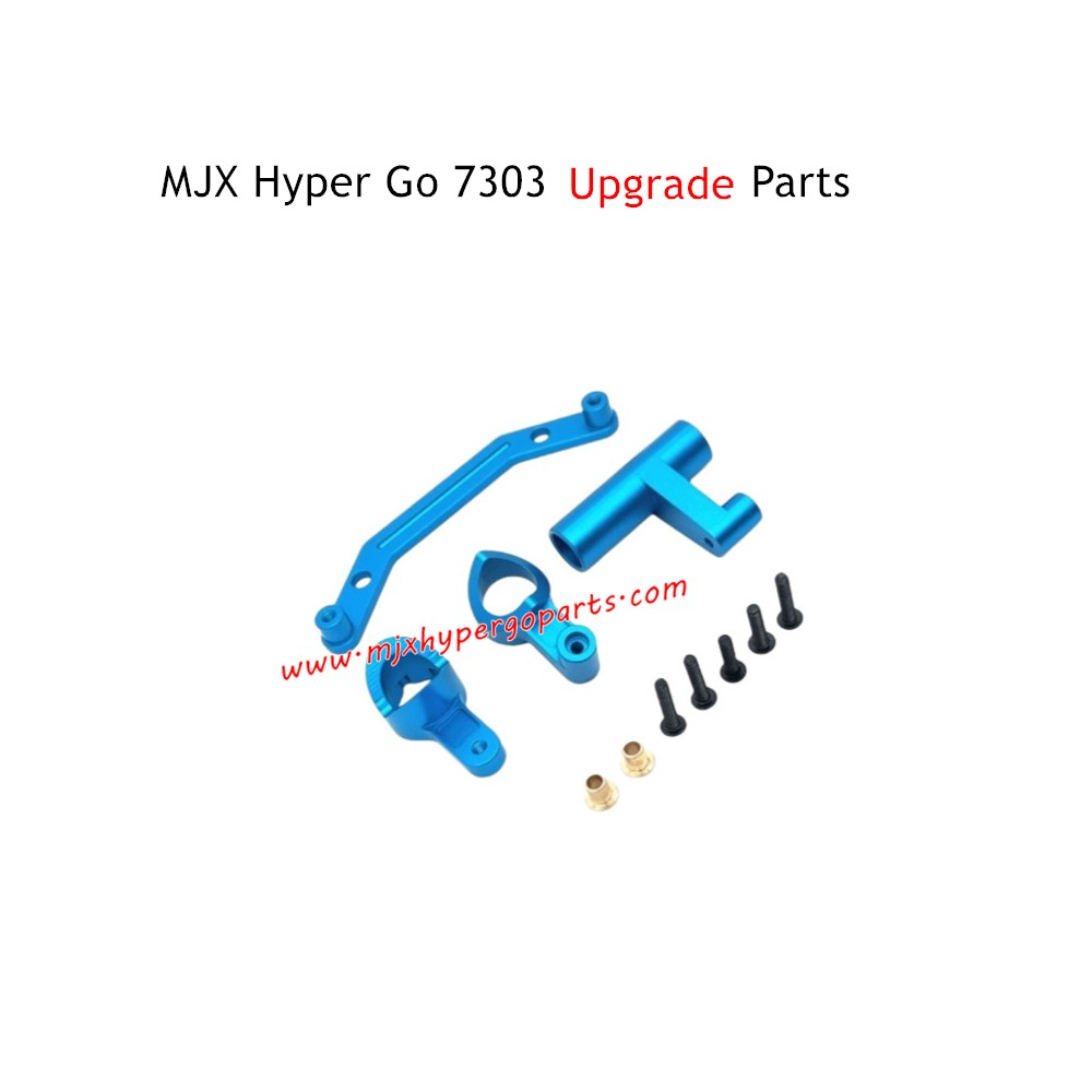 MJX Hyper Go 7303 RC Car Upgrade Parts Front Steering Assembly Blue MJX Hyper Go 7303 RC Car Upgrade Parts Front Steering Assembly Blue