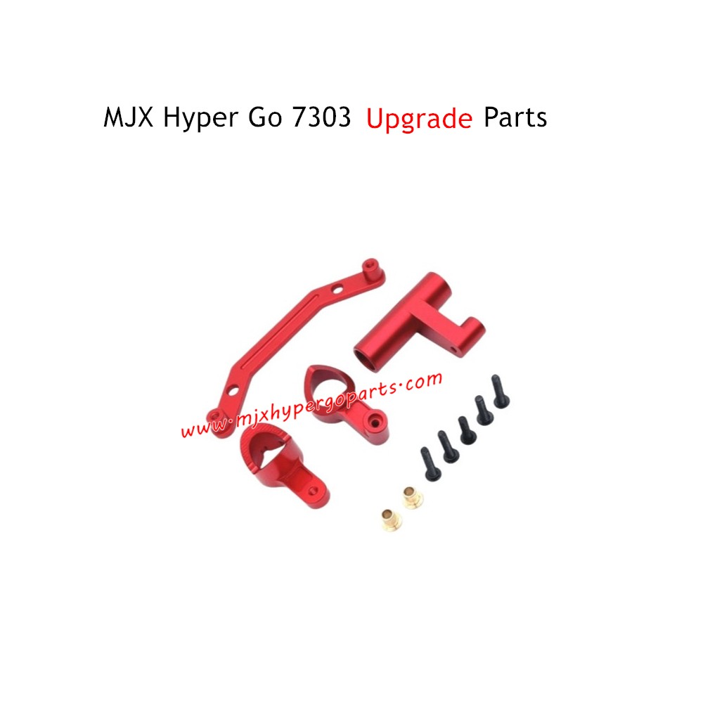 MJX Hyper Go 7303 RC Car Upgrade Parts Front Steering Assembly Red MJX Hyper Go 7303 RC Car Upgrade Parts Front Steering Assembly Red