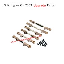 MJX Hyper Go 7303 RC Car Upgrade Parts Metal Adjustable Tie Rods Champagne Gold