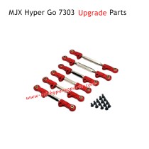 MJX Hyper Go 7303 RC Car Upgrade Parts Metal Adjustable Tie Rods Red