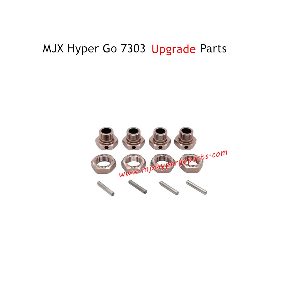 MJX Hyper Go 7303 RC Car Upgrade Parts Metal Bonding Champagne Gold