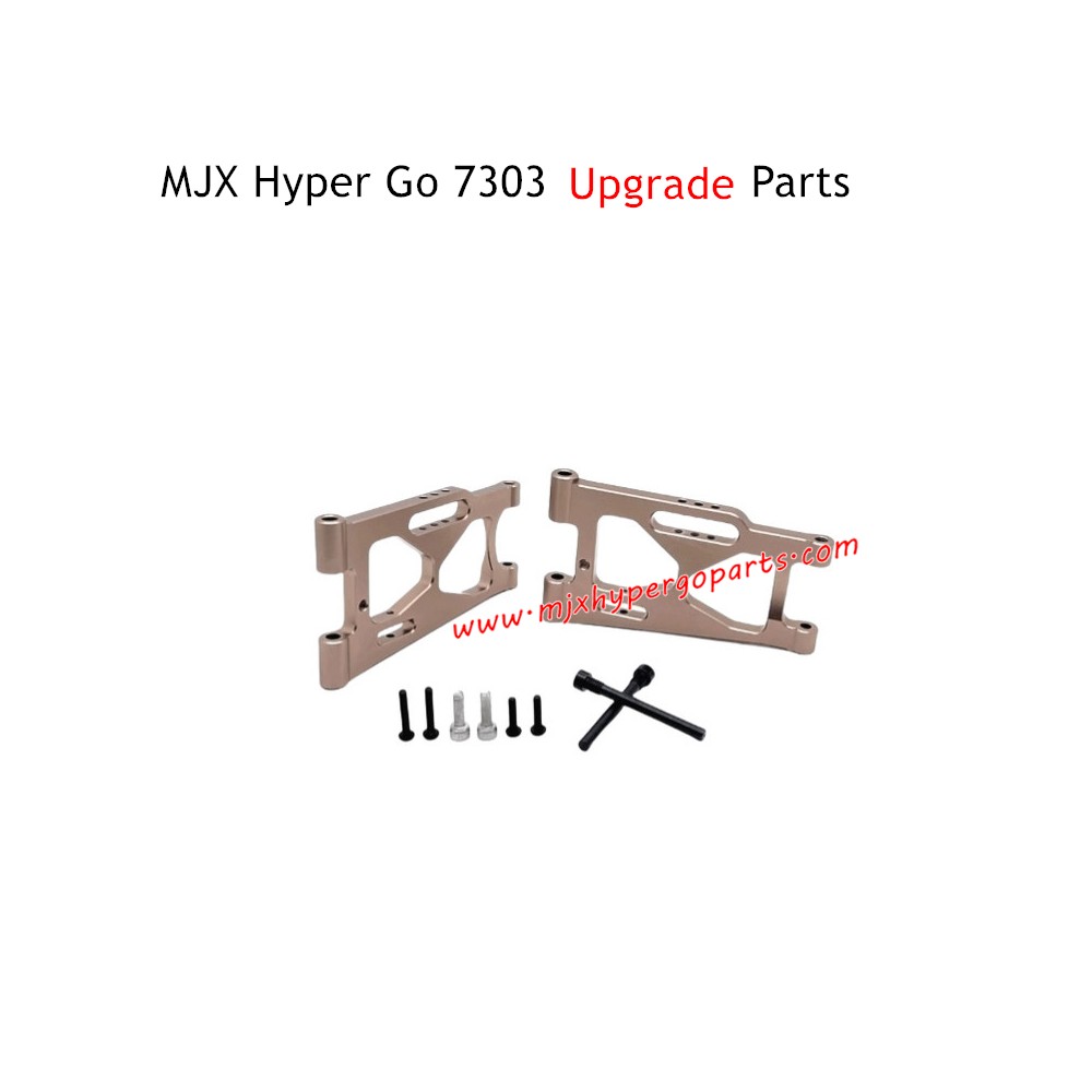 MJX Hyper Go 7303 Upgrade Parts Rear Lower Swing Arms Champagne Gold