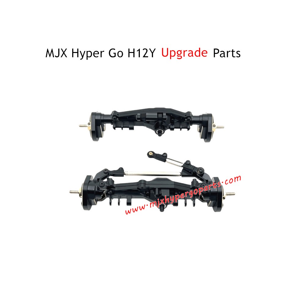 MJX Hyper Go H12Y Upgrade Parts Front and Rear Axle Assembly Black MJX Hyper Go H12Y Upgrade Parts Front and Rear Axle Assembly Black