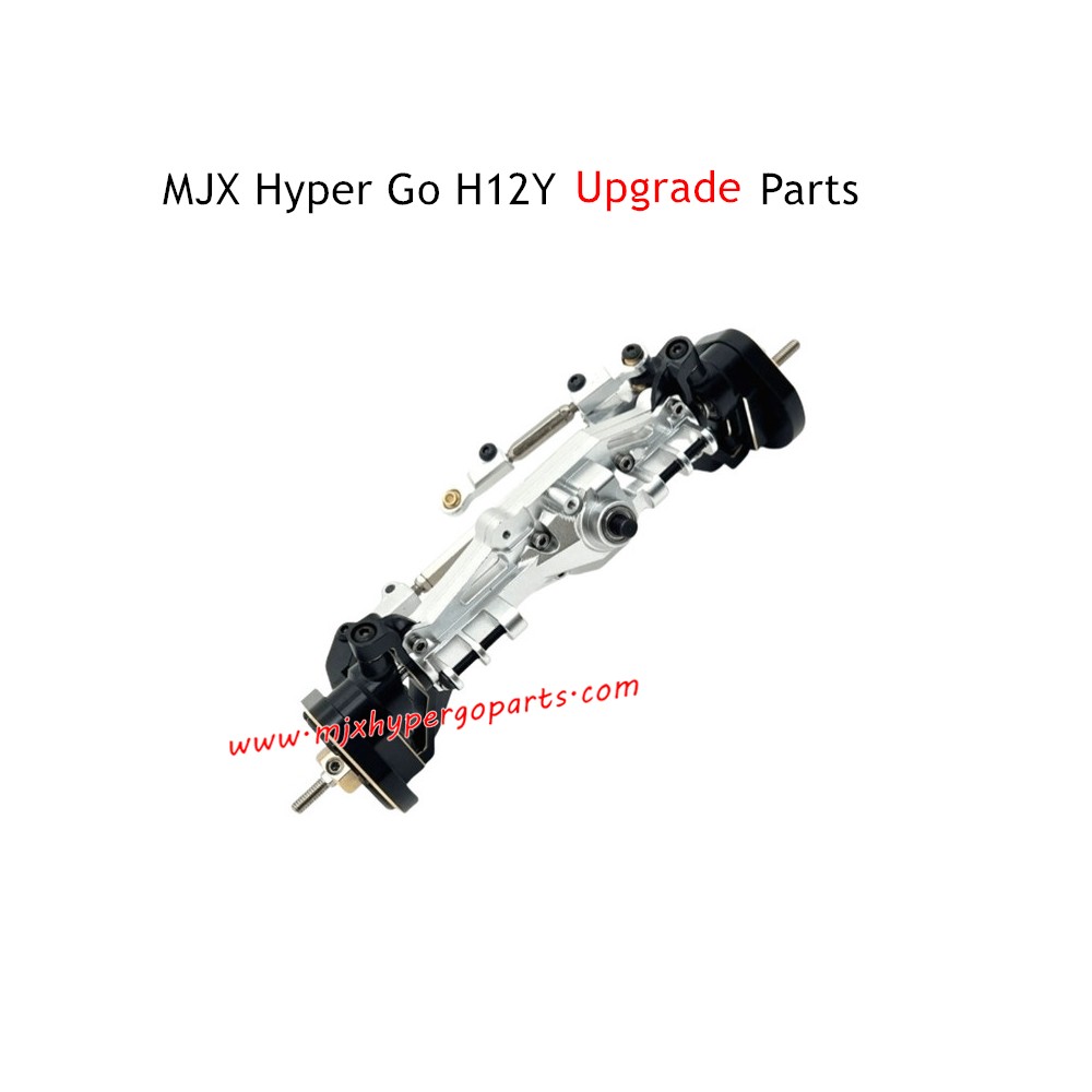 MJX Hyper Go H12Y Upgrade Parts Front Axle Assembly Silver MJX Hyper Go H12Y Upgrade Parts Front Axle Assembly Silver