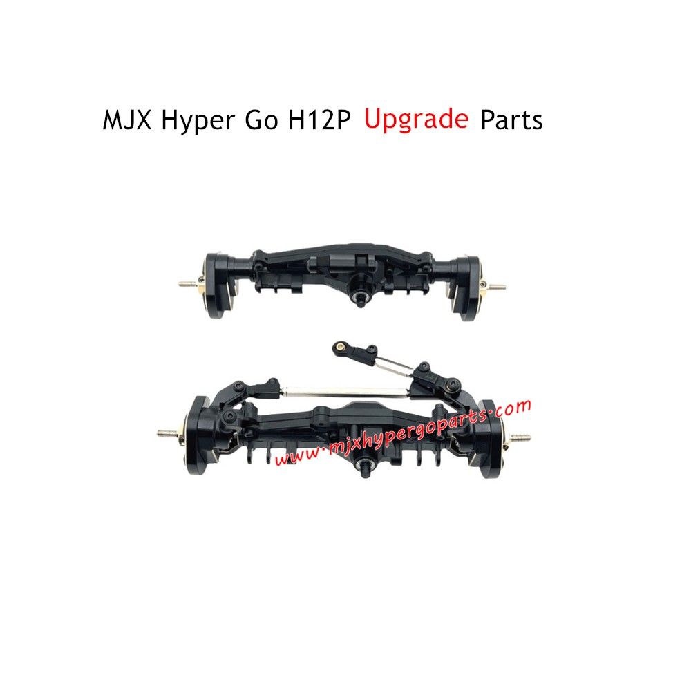 MJX Hyper Go H12P Upgrade Parts Front and Rear Axle Assembly Black MJX Hyper Go H12P Upgrade Parts Front and Rear Axle Assembly Black