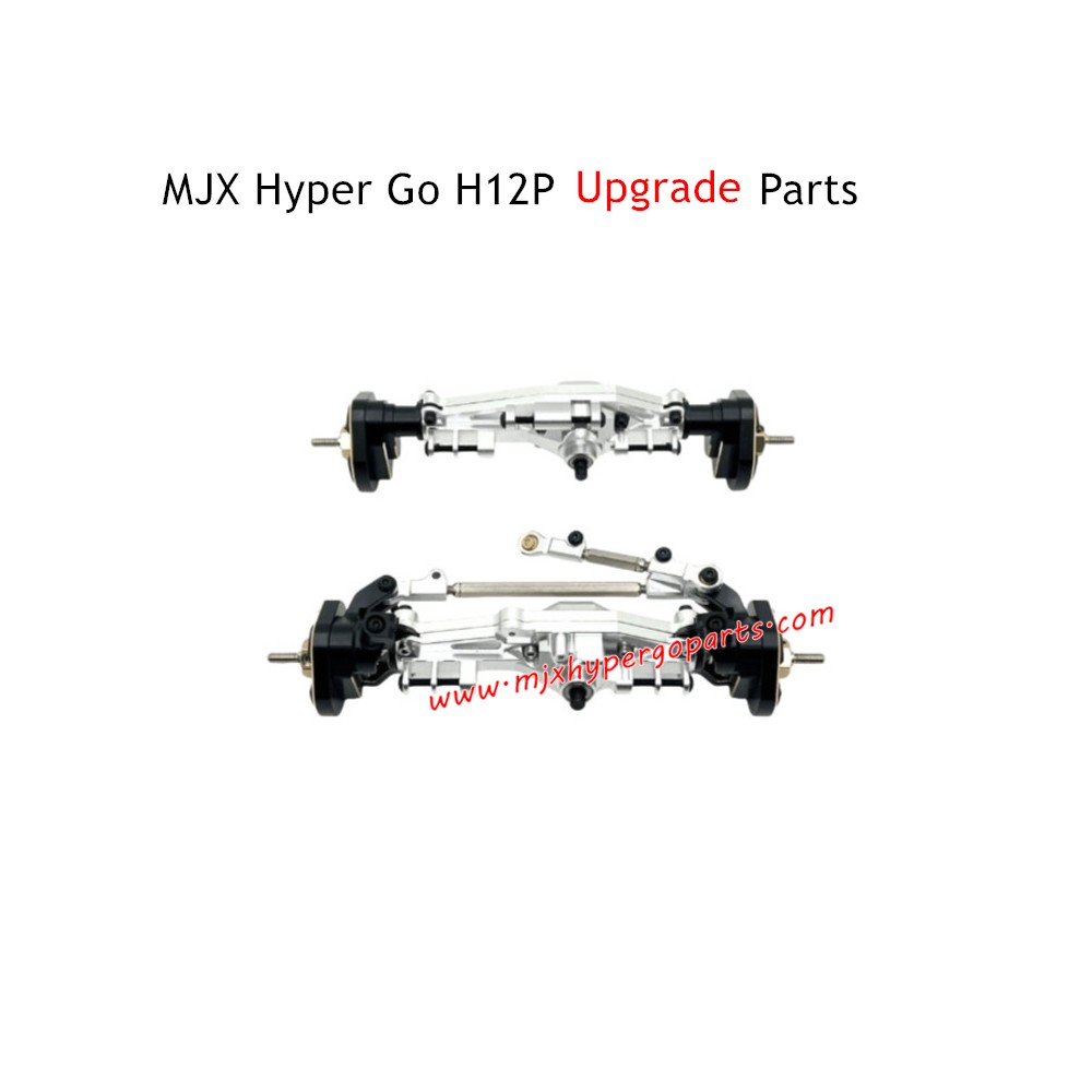 MJX Hyper Go H12P Upgrade Parts Front and Rear Axle Assembly Silver MJX Hyper Go H12P Upgrade Parts Front and Rear Axle Assembly Silver
