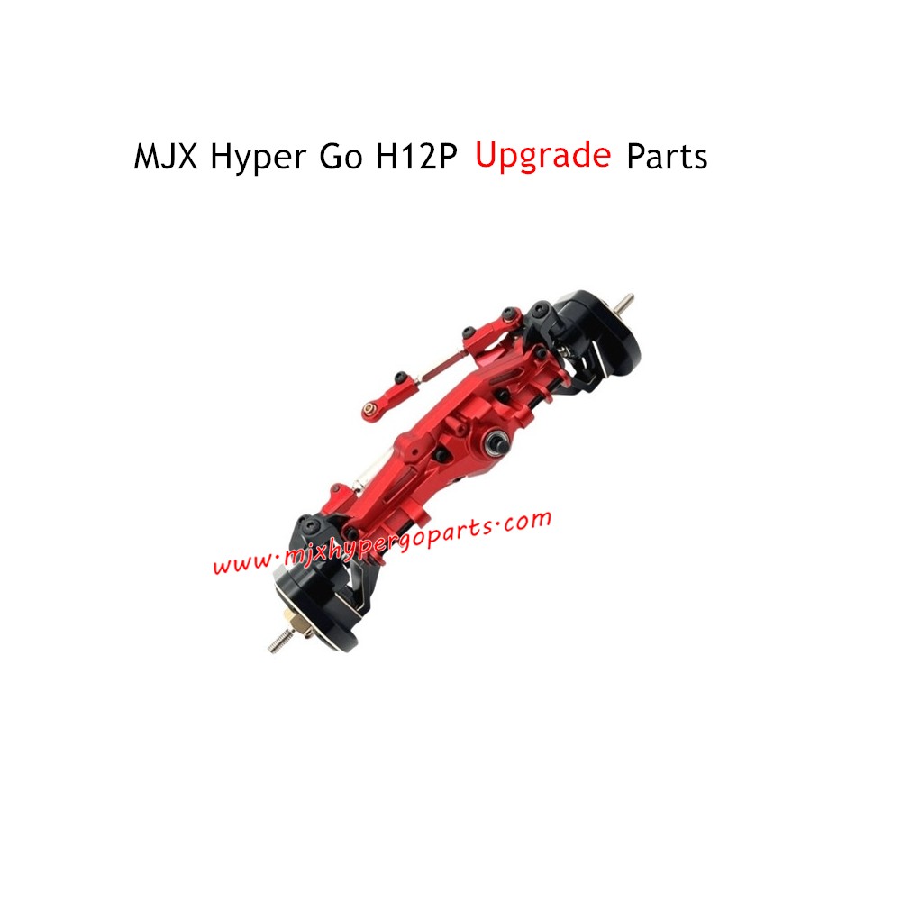 MJX Hyper Go H12P Upgrade Parts Front Axle Assembly Red MJX Hyper Go H12P Upgrade Parts Front Axle Assembly Red