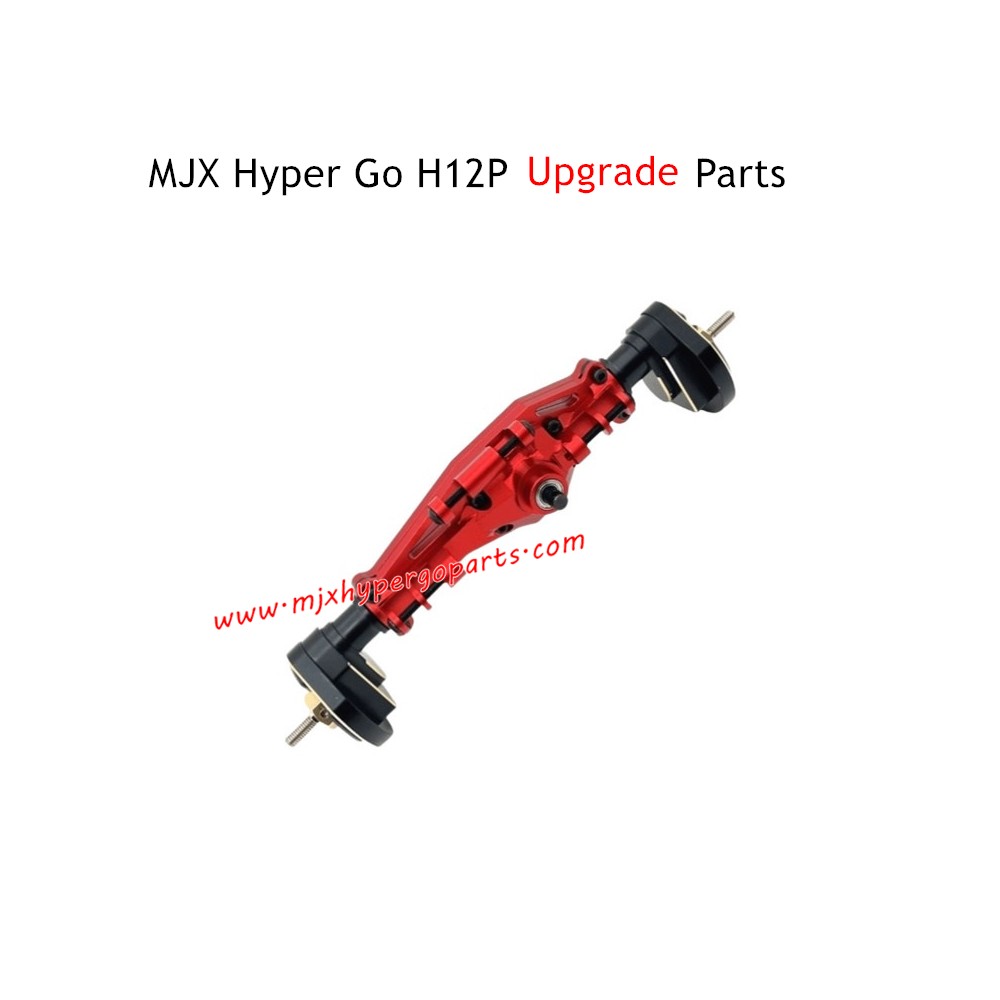 MJX Hyper Go H12P Upgrade Parts Rear Axle Assembly Red MJX Hyper Go H12P Upgrade Parts Rear Axle Assembly Red