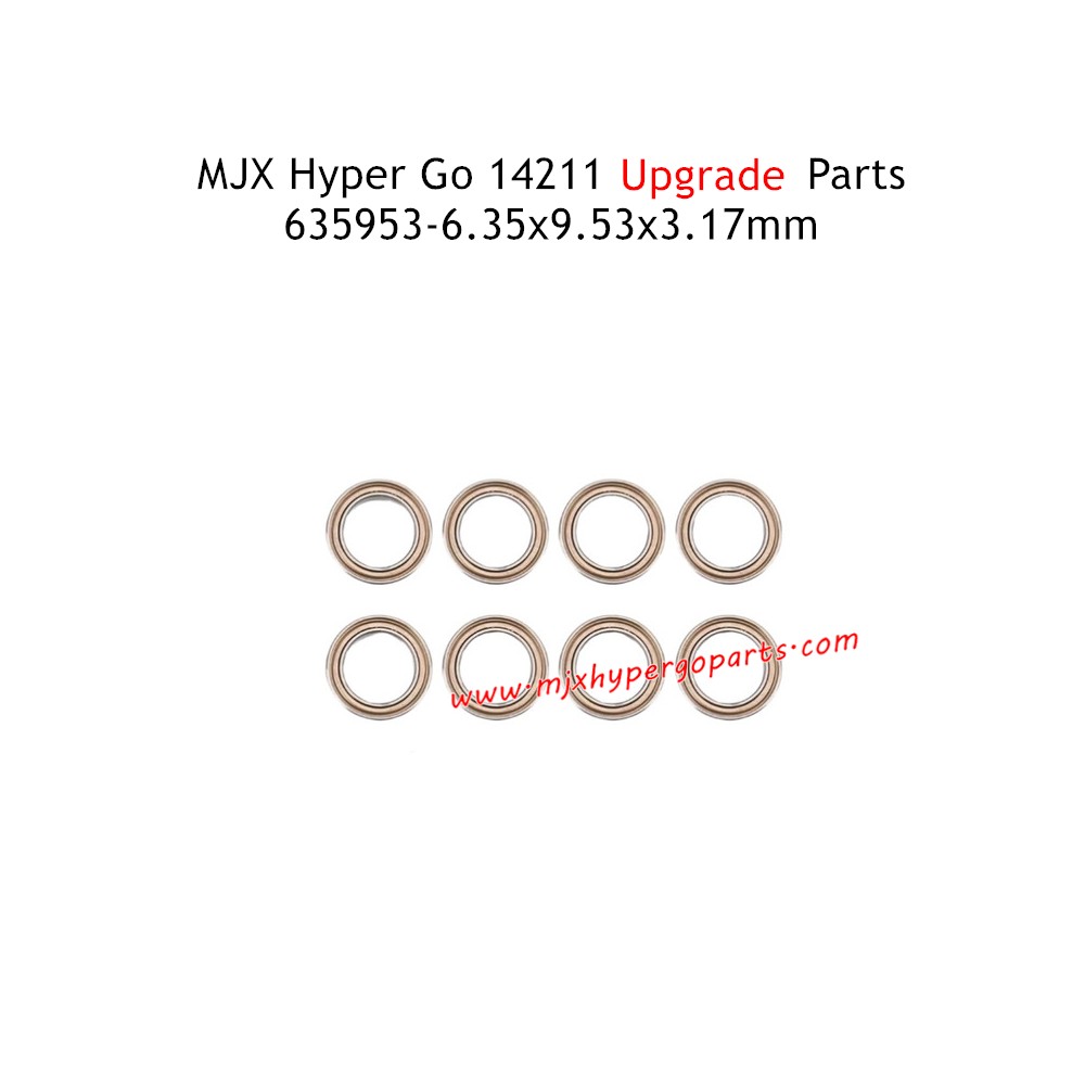 MJX Hyper Go 14211 Upgrade Parts 6.35x9.53x3.17mm Steering Cup Bearings 635953 MJX Hyper Go 14211 Upgrade Parts 6.35x9.53x3.17mm Steering Cup Bearings 635953