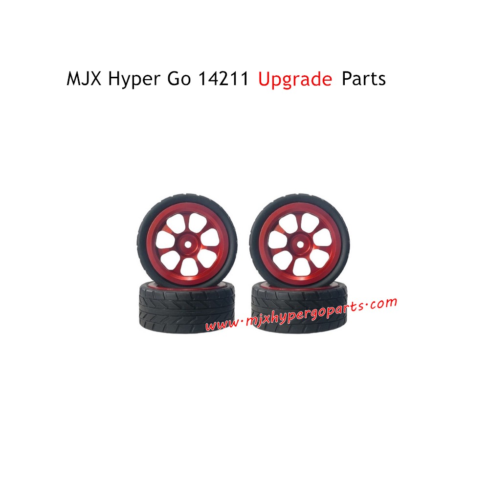 MJX Hyper Go 14211 Upgrade Parts Flat Wheel with Metal Wheel Hubs