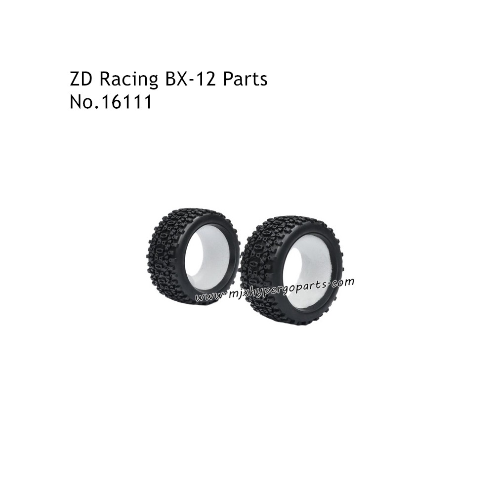 ZD Racing BX-12 Brushless Off-road RC Truck Parts Rear Tires and Sponge Set 16111