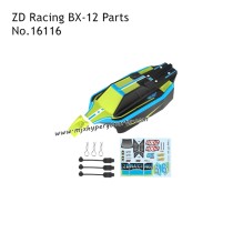 ZD Racing BX-12 RC Car Spare Parts Body Shell PVC and Magic Sticker Green 16116