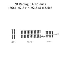 ZD Racing BX-12 Parts M2.5x14 M2.5x8 M2.5x6 Screws 16062