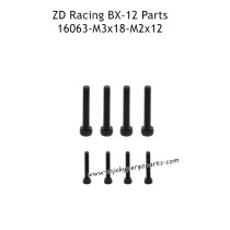 ZD Racing BX-12 Parts M3x18 M2x12 Screws 16063