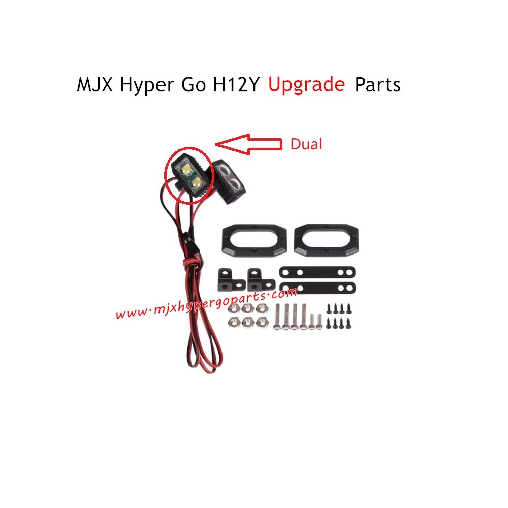 MJX Hyper Go H12Y Upgrade Parts Bumper Lights with Dual Light