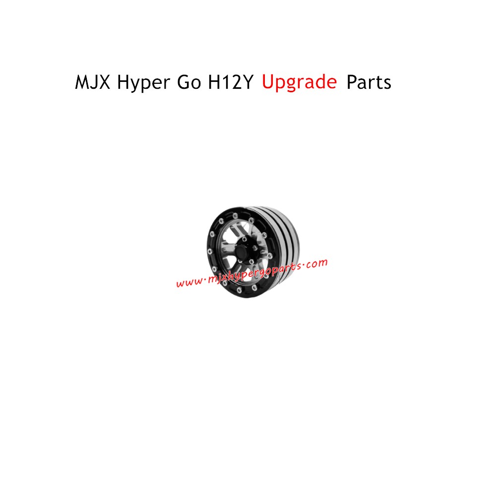 MJX Hyper Go H12Y Upgrade Parts Wheels Hubs Silver