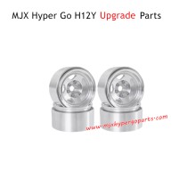 MJX Hyper Go H12Y Upgrade Parts Wheels Hubs Silver
