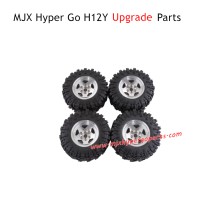 MJX Hyper Go H12Y Upgrade Parts Wheels Silver