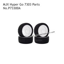MJX Hyper Go 1/7 7303 Rally RC Car Parts White Wheels P73300A