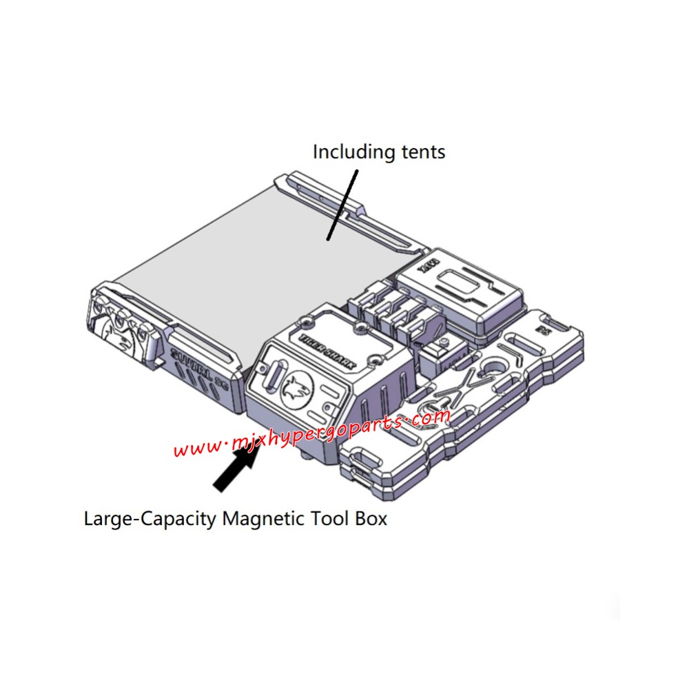 MJX Hyper Go H8H Upgrade Parts Roof Rack with Magnetic Tool Box MJX Hyper Go H8H Upgrade Parts Roof Rack with Magnetic Tool Box