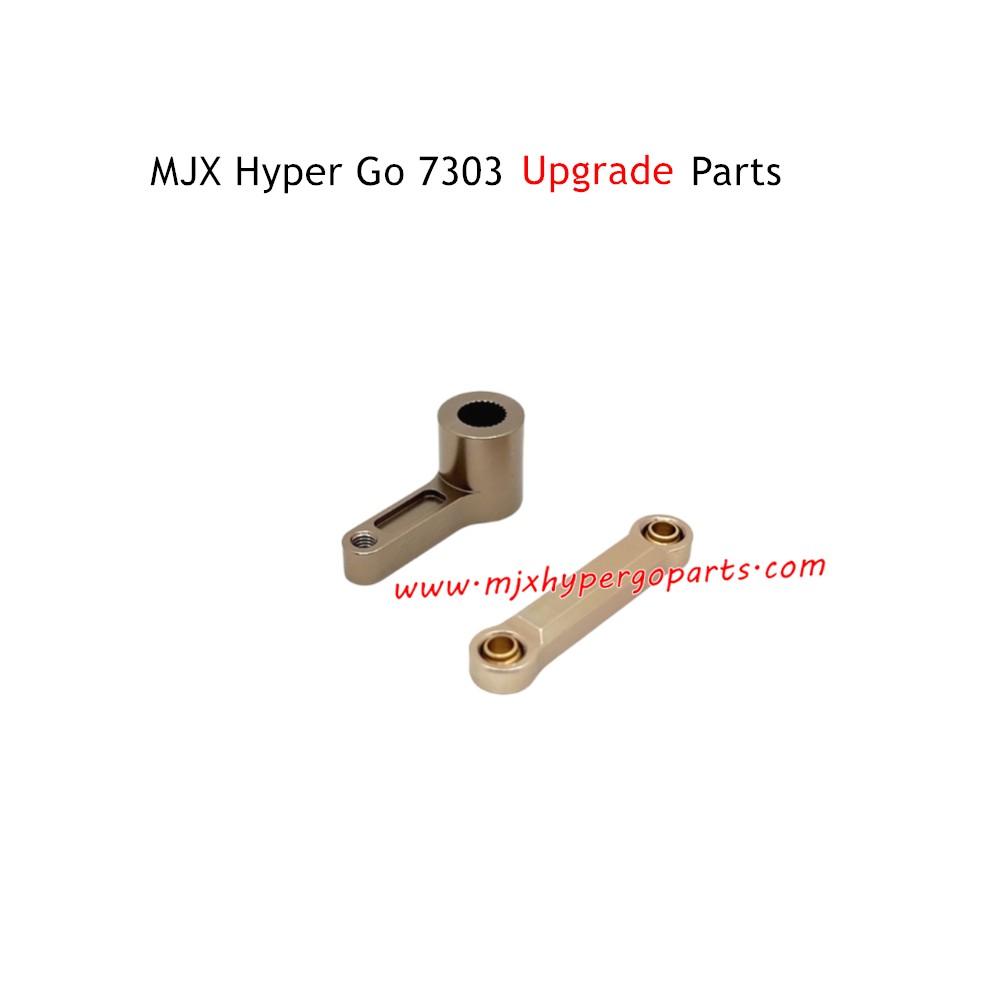 MJX Hyper Go 7303 Upgrade Parts Servo Arm and Servo Steering Linkage Champagne Gold MJX Hyper Go 7303 Upgrade Parts Servo Arm and Servo Steering Linkage Champagne Gold