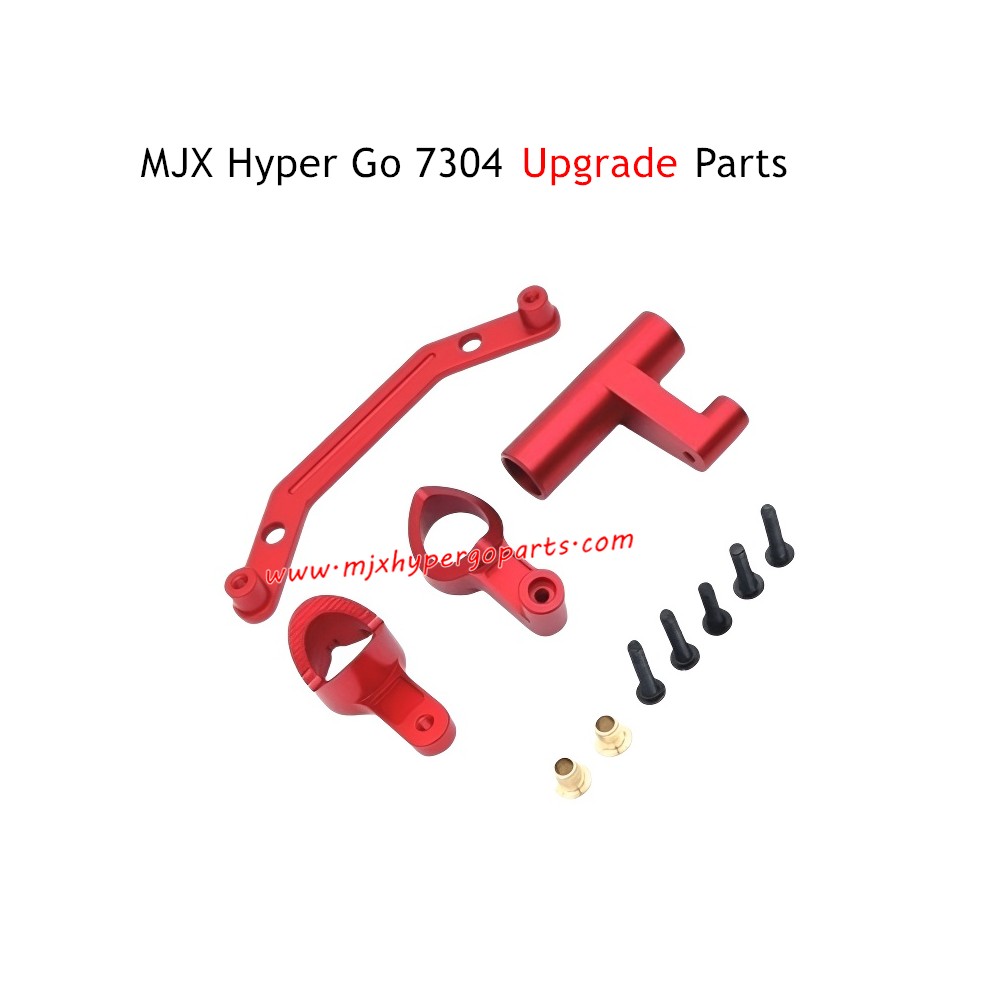 MJX Hyper Go 7304 Upgrade Parts Front Steering Assembly Red