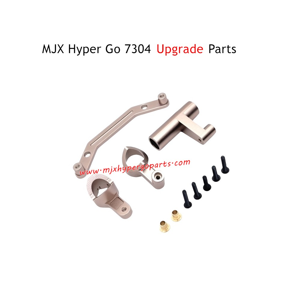 MJX Hyper Go 7304 Upgrade Parts Front Steering Assembly Champagne Gold