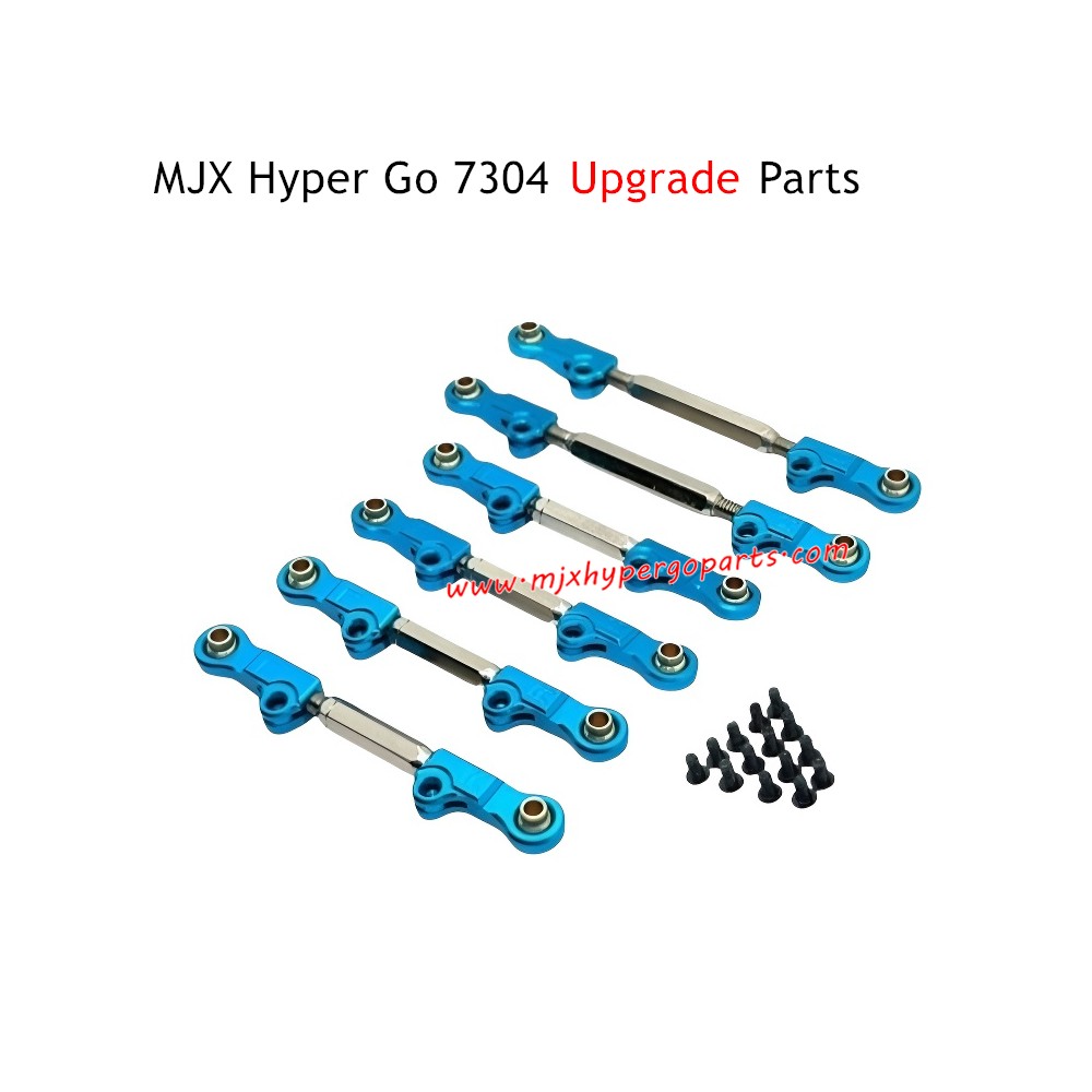 MJX Hyper Go 7304 Upgrade Parts Metal Adjustable Tie Rods Blue