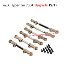 MJX Hyper Go 7304 Upgrade Parts Metal Adjustable Tie Rods Champagne Gold