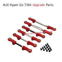 MJX Hyper Go 7304 Upgrade Parts Metal Adjustable Tie Rods Red