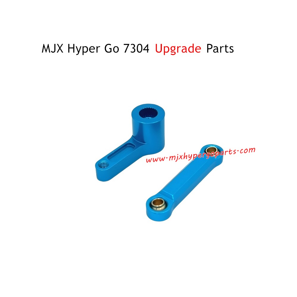 MJX Hyper Go 7304 Upgrade Parts Servo Arm and Servo Steering Linkage Blue