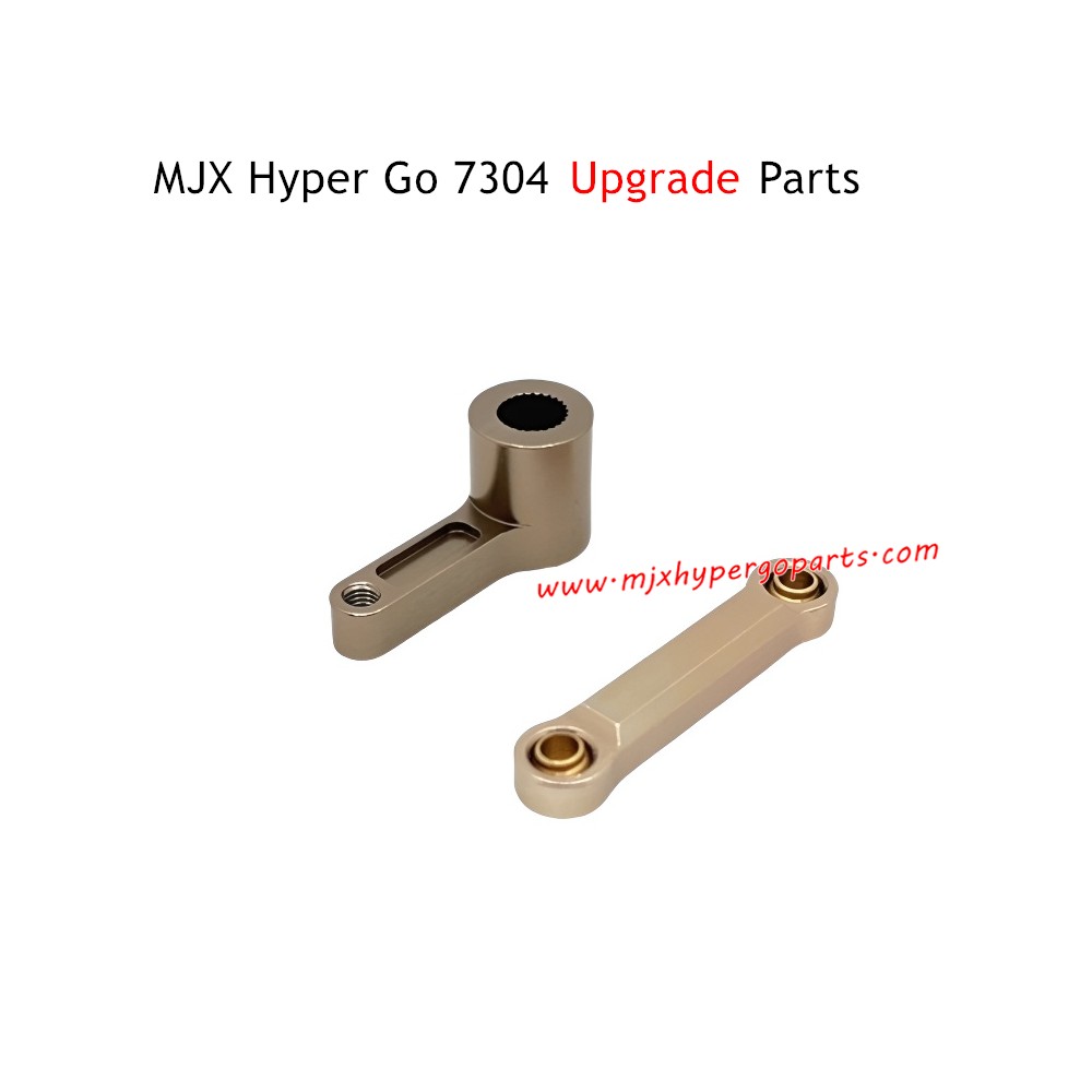 MJX Hyper Go 7304 Upgrade Parts Servo Arm and Servo Steering Linkage Champagne Gold