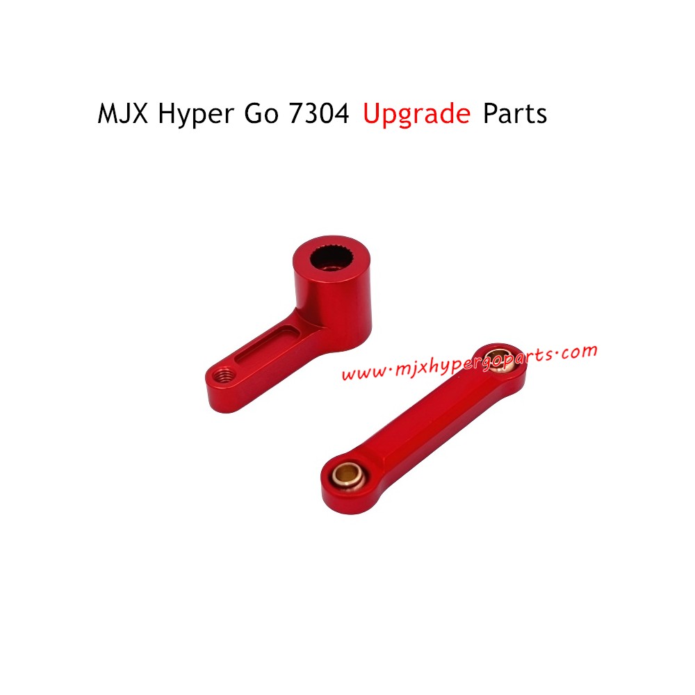 MJX Hyper Go 7304 Upgrade Parts Servo Arm and Servo Steering Linkage Red