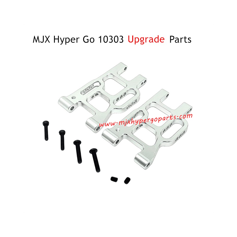 MJX Hyper Go 10303 RC Car Upgrade Parts Rear Lower Swing Arm Siilver