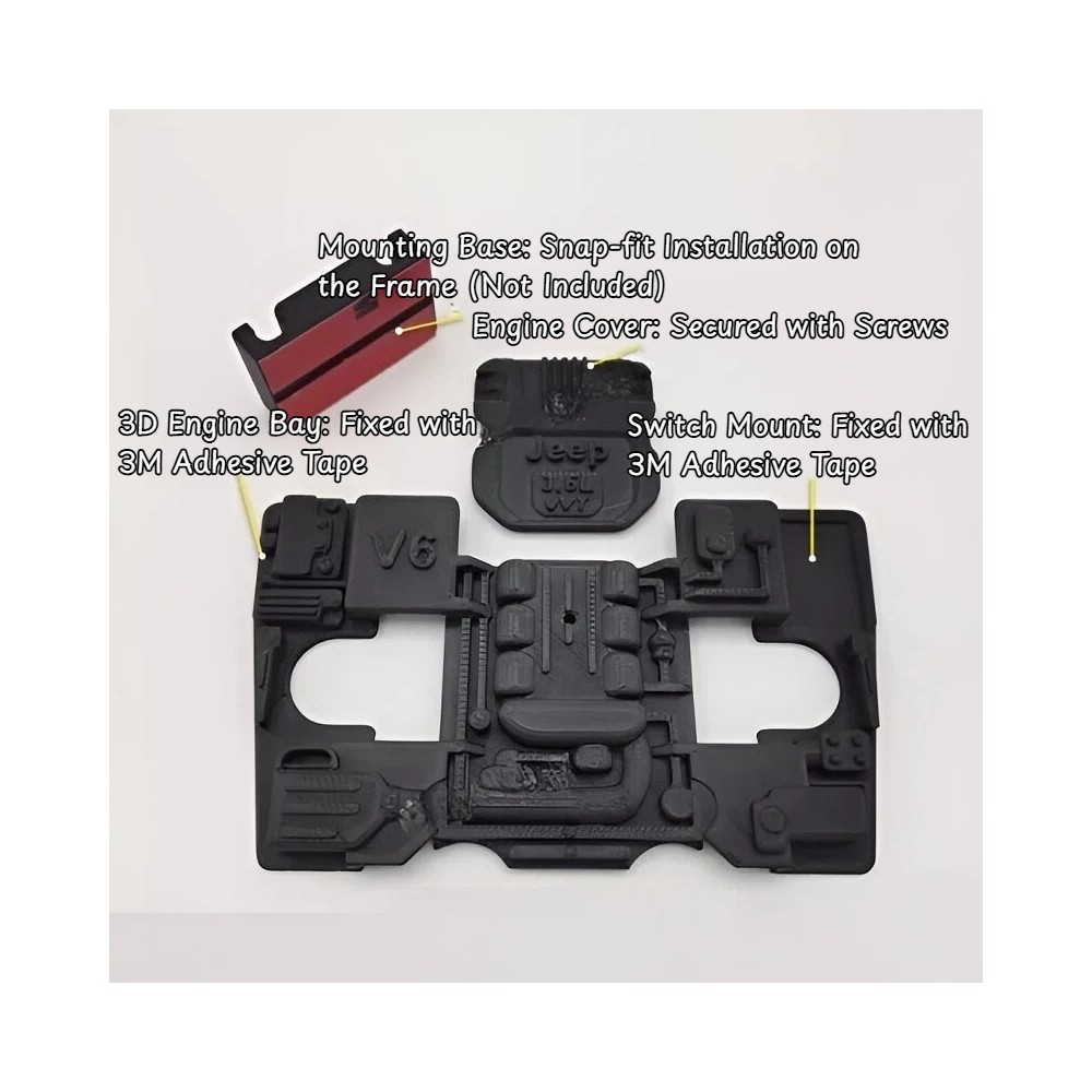 MJX Hyper Go H12Y Upgrade Parts Engine Compartment