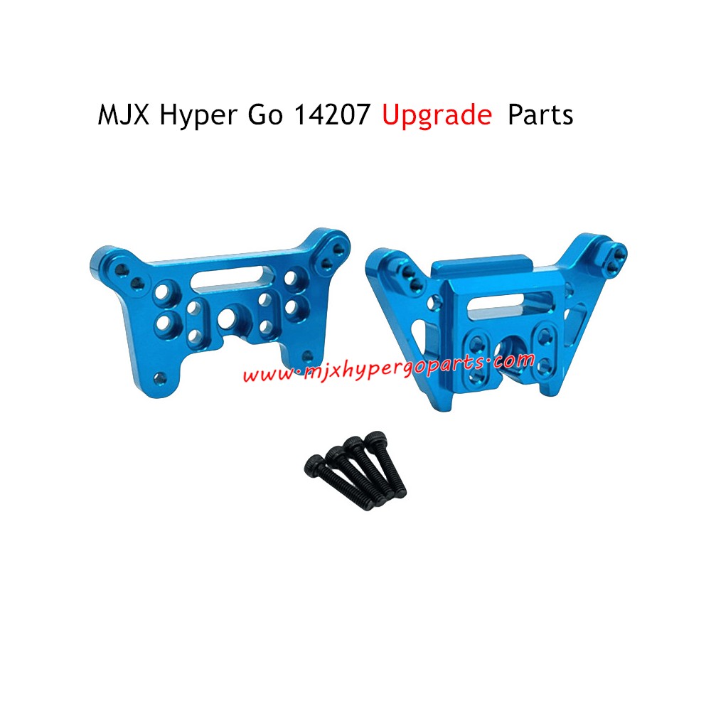 MJX Hyper Go 14207 Upgrade Parts Front and Rear Shock Mounts Blue