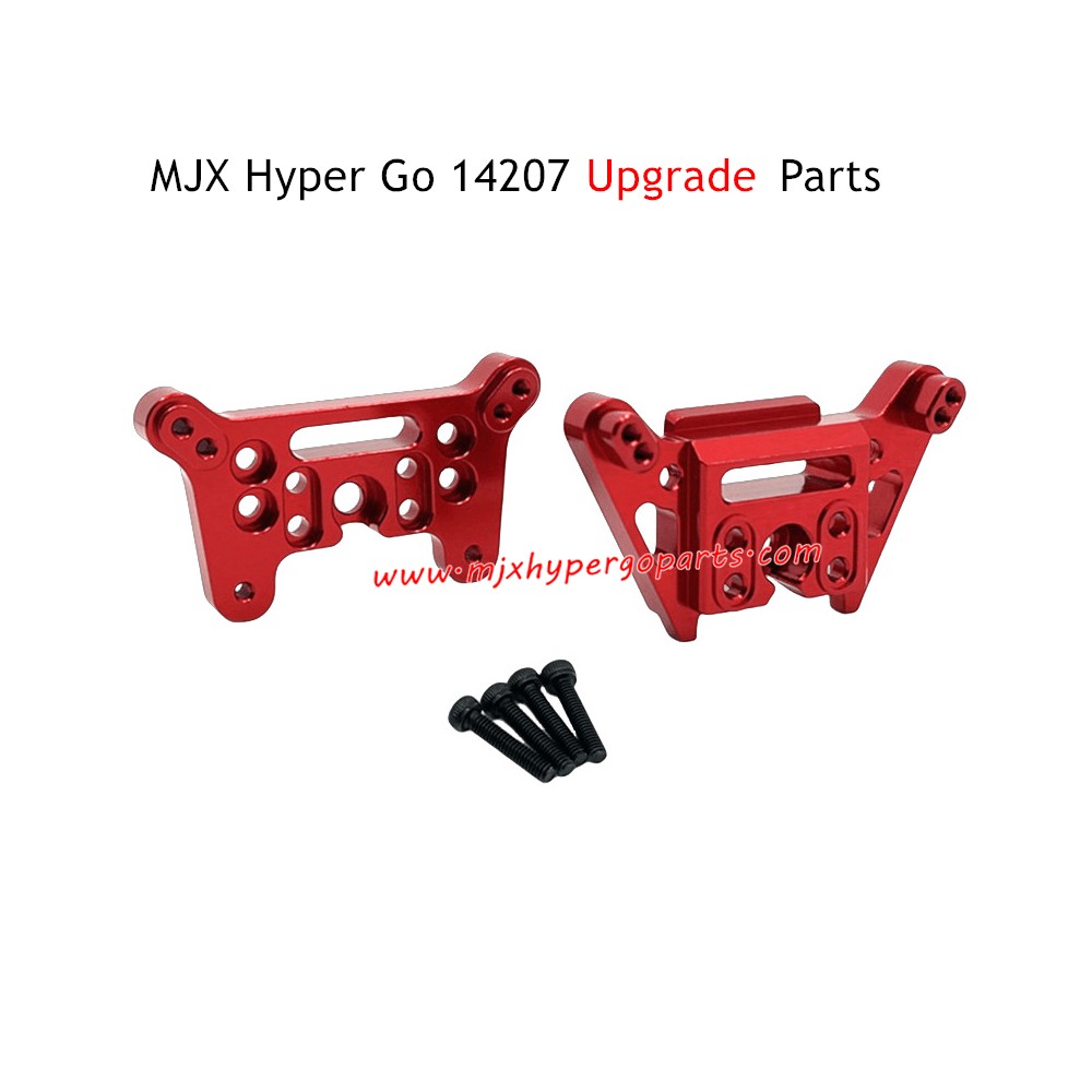 MJX Hyper Go 14207 Upgrade Parts Front and Rear Shock Mounts Red