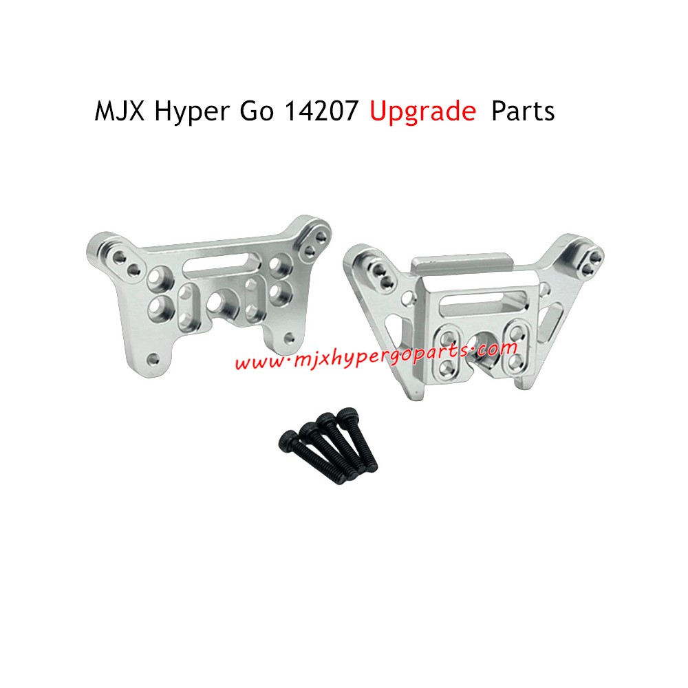 MJX Hyper Go 14207 Upgrade Parts Front and Rear Shock Mounts Silver