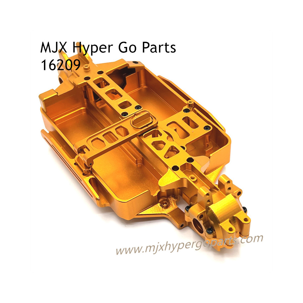 MJX Hyper Go 16209 Upgrade Parts Metal Chassic and Front Rear Gearbox Cover Yellow MJX Hyper Go 16209 Upgrade Parts Metal Chassic and Front Rear Gearbox Cover Yellow