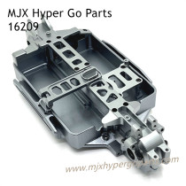 MJX Hyper Go 16209 Upgrade Parts Metal Chassis and Front Rear Gearbox Cover Gray