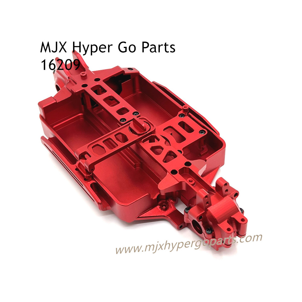 MJX Hyper Go 16209 Upgrade Parts Metal Chassis and Front Rear Gearbox Cover Red MJX Hyper Go 16209 Upgrade Parts Metal Chassis and Front Rear Gearbox Cover Red
