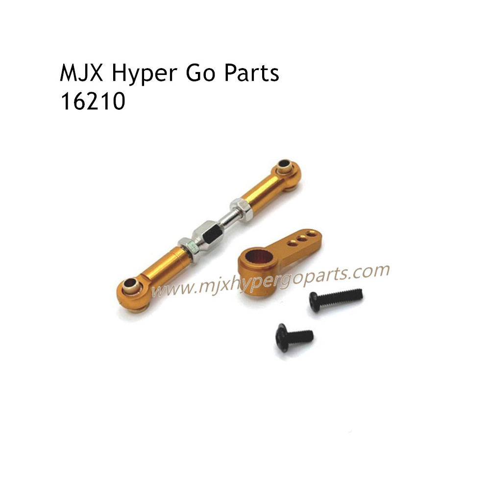 MJX Hyper Go 16210 Upgrades Parts Front Steering Connect Rod and Arm Gold MJX Hyper Go 16210 Upgrades Parts Front Steering Connect Rod and Arm Gold