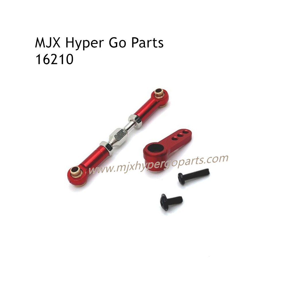 MJX Hyper Go 16210 Upgrades Parts Front Steering Connect Rod and Arm Red MJX Hyper Go 16210 Upgrades Parts Front Steering Connect Rod and Arm Red