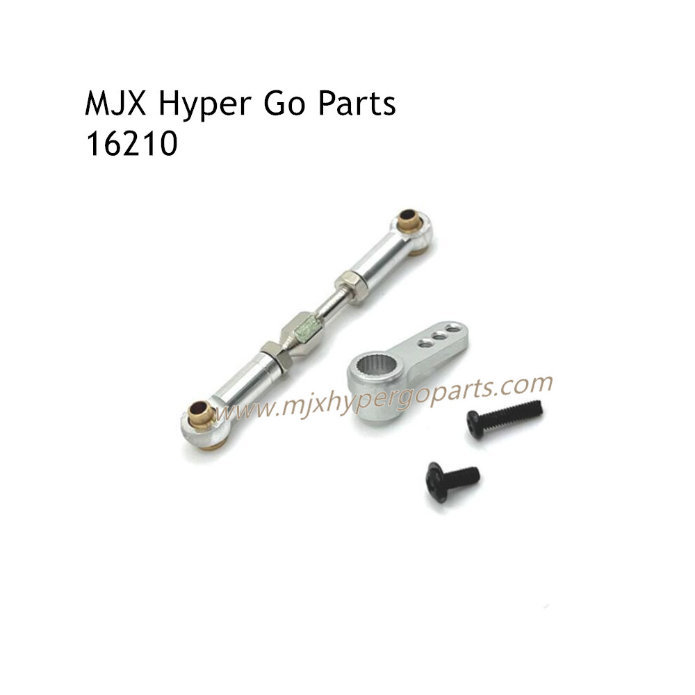 MJX Hyper Go 16210 Upgrades Parts Front Steering Connect Rod and Arm Silver MJX Hyper Go 16210 Upgrades Parts Front Steering Connect Rod and Arm Silver